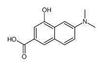 6-(二甲基氨基)-4-羟基-2-萘羧酸结构式