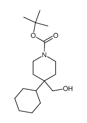 1-Boc-4-cyclohexyl-4-piperidineMethanol Structure