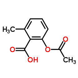 2-acetyloxy-6-methylbenzoic acid结构式