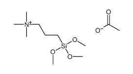 trimethyl(3-trimethoxysilylpropyl)azanium,acetate Structure