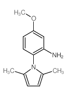 2-(2,5-Dimethyl-1H-pyrrol-1-yl)-5-methoxyphenylamine Structure