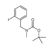(2-碘苄基)-甲基氨基甲酸叔丁酯结构式