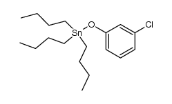 tributyl(3-chlorophenoxy)stannane Structure