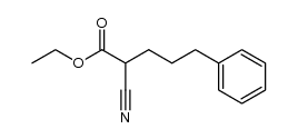 2-cyano-5-phenyl-pentanoic acid ethyl ester结构式