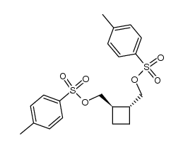 trans-1,2-bis(hydroxymethyl)cyclobutane ditosylate结构式