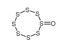 cyclooctasulfur monoxide Structure