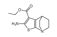 4-amino-1-aza-3-thiatricyclo[5.2.2.02,6]undeca-2(6),4-diene-5-carboxylic acid ethyl ester结构式