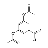(3-acetyloxy-5-carbonochloridoylphenyl) acetate结构式