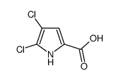 4,5-二氯-1H-吡咯-2-羧酸结构式