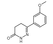 4,5-dihydro-6-(3-methoxyphenyl)-3(2H)-pyridazinone结构式
