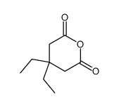 3,3-Diethyl-1,5-pentanedioic Anhydride Structure