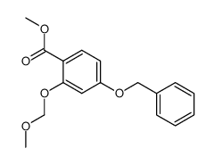 methyl 4-benzyloxy-2-methoxymethyloxybenzoate结构式