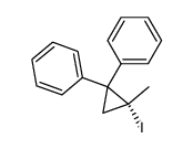 (R)-(2-iodo-2-methylcyclopropane-1,1-diyl)dibenzene Structure