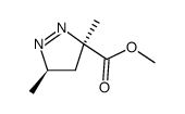 3,5-dimethyl-4,5-dihydro-3H-pyrazole-3-carboxylic acid methyl ester Structure