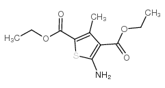 Diethyl 5-amino-3-methylthiophene-2,4-dicarboxylate Structure