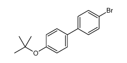 1-bromo-4-[4-[(2-methylpropan-2-yl)oxy]phenyl]benzene结构式