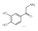 2-氨基-3',4'-二羟基苯乙酮盐酸盐结构式