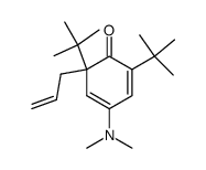 2-allyl-2,6-di-t-butyl-4-dimethylaminocyclohexa-3,5-dienone Structure