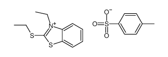 3-ethyl-2-ethylsulfanyl-1,3-benzothiazol-3-ium,4-methylbenzenesulfonate Structure