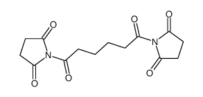 1-[6-(2,5-dioxopyrrolidin-1-yl)-6-oxohexanoyl]pyrrolidine-2,5-dione结构式
