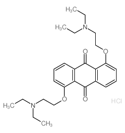 1,5-bis(2-diethylaminoethoxy)anthracene-9,10-dione Structure