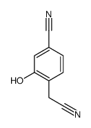 Benzeneacetonitrile, 4-cyano-2-hydroxy- (9CI) Structure