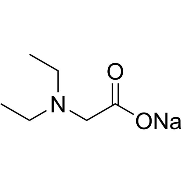 Glycine, N,N-diethyl-,sodium salt (1:1) structure