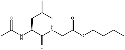 N-(N-Acetyl-L-leucyl)glycine butyl ester结构式