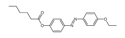 p-(p'-ethoxy phenyl azo) phenyl hexanoate结构式