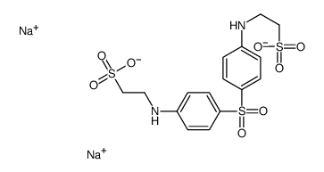 disodium,2-[4-[4-(2-sulfonatoethylamino)phenyl]sulfonylanilino]ethanesulfonate Structure