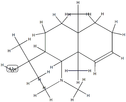 1-(Dimethylamino)-1,2,3,4,4a,5,6,8a-octahydro-α,α,4a,8a-tetramethyl-2-naphthalenemethanol Structure