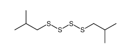 2-methyl-1-(2-methylpropyltetrasulfanyl)propane结构式