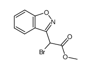 α-bromo-1,2-benzisoxazole-3-acetic acid methyl ester结构式