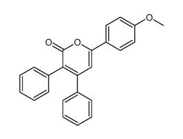 6-(4-methoxyphenyl)-3,4-diphenylpyran-2-one结构式