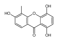 1,4,6-trihydroxy-5-methylxanthen-9-one Structure