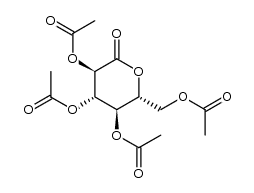2,3,4,6-四-O-乙酰基-D-葡萄糖酸-1,5-内酯结构式