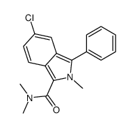 5-chloro-N,N,2-trimethyl-3-phenylisoindole-1-carboxamide结构式