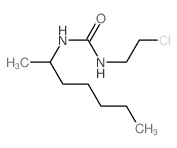 3-(2-chloroethyl)-1-heptan-2-yl-urea结构式
