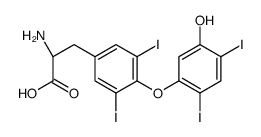 (2S)-2-amino-3-[4-(5-hydroxy-2,4-diiodophenoxy)-3,5-diiodophenyl]propanoic acid结构式