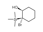 t-2-bromo-2-trimethylsilylcyclohexan-r-1-ol Structure