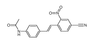 4'-acetylamino-2-nitro-stilbene-4-carbonitrile结构式