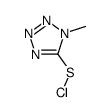 (1-methyltetrazol-5-yl) thiohypochlorite结构式