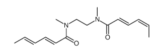 N-[2-[hexa-2,4-dienoyl(methyl)amino]ethyl]-N-methylhexa-2,4-dienamide Structure