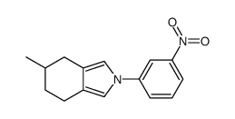 5-methyl-2-(3-nitrophenyl)-4,5,6,7-tetrahydroisoindole结构式