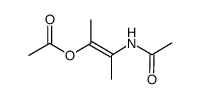 乙酸2-乙酰氨基-1-甲基-丙烯酯结构式