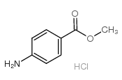 4-氨基苯甲酸甲酯盐酸盐结构式