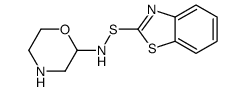 N-(1,3-benzothiazol-2-ylsulfanyl)morpholin-2-amine结构式