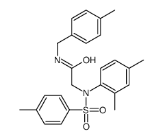2-(2,4-dimethyl-N-(4-methylphenyl)sulfonylanilino)-N-[(4-methylphenyl)methyl]acetamide结构式