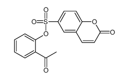 (2-acetylphenyl) 2-oxochromene-6-sulfonate Structure