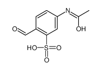 5-acetamido-2-formylbenzenesulfonic acid Structure